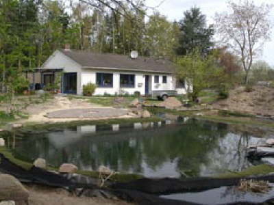 Bschungsvlies am schwimmteich